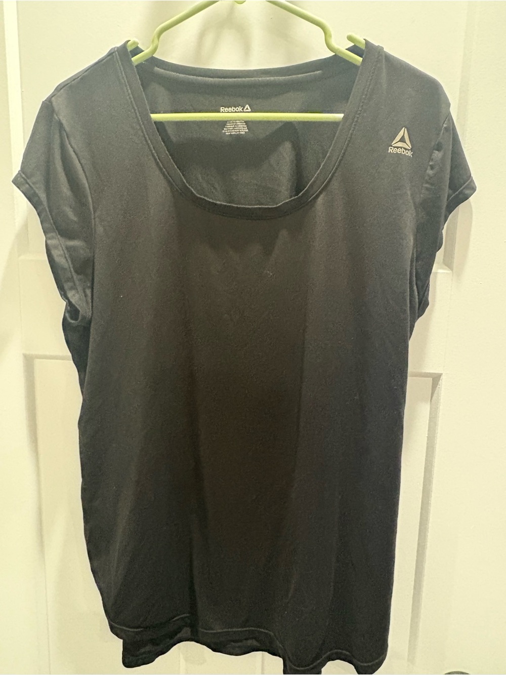 Reebok Black Short-Sleeve Athletic Top